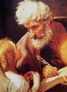 Guido Reni St Matthew and the angel painting